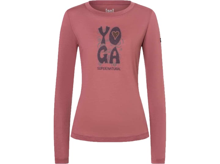 super.natural Women's Heart Of Yoga Longsleeve Roan Rouge/various super.natural