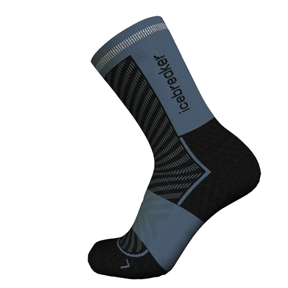 Icebreaker Men's Merino Run+ Ultralight Crew Black/Graphite