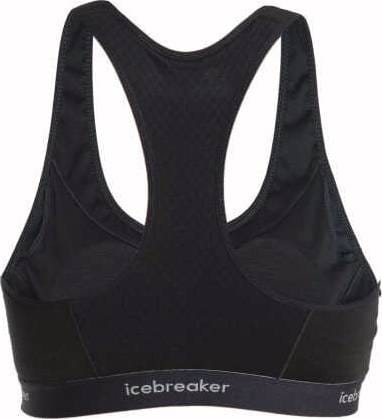 Icebreaker Women's Merino 125 Zoneknit Racerback Bra Black Icebreaker