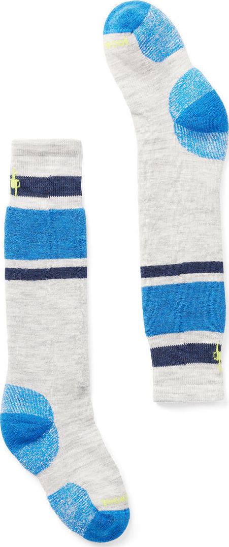 Smartwool Kids’ Wintersport Full Cushion Stripe OTC Socks Laguna Blue