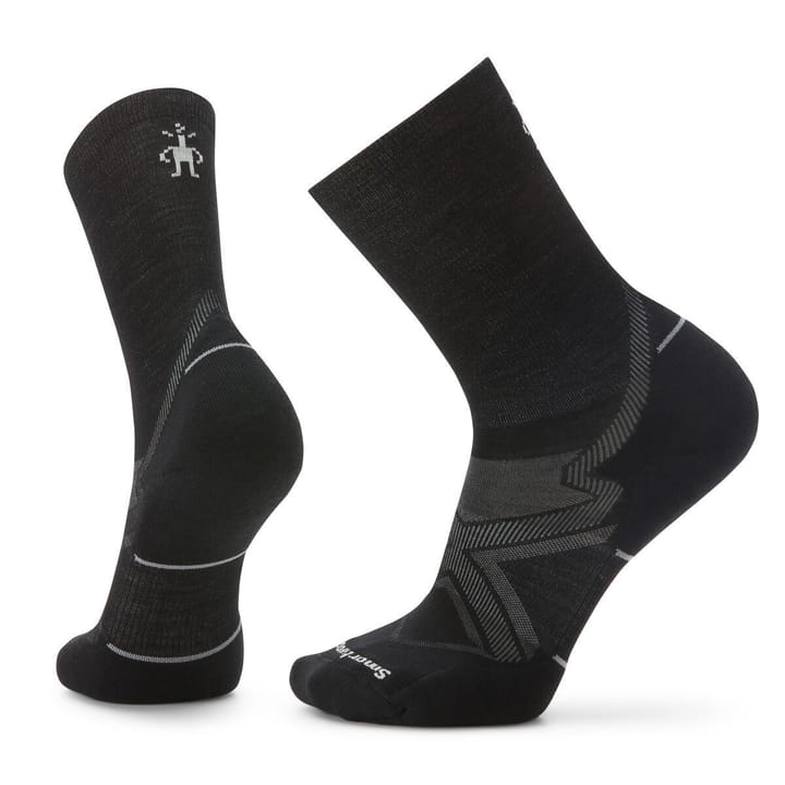 Smartwool Unisex Run Targeted Cushion Cold Weather Crew Socks Black Smartwool