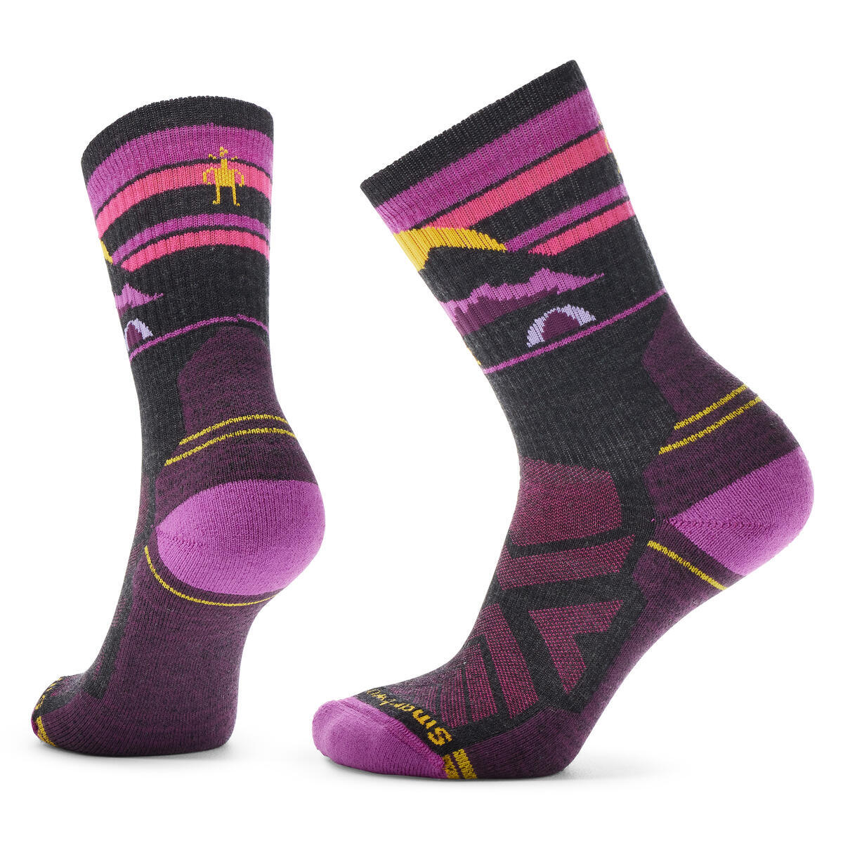 Smartwool Women’s Hike Light Cushion New Pattern Crew Socks Charcoal