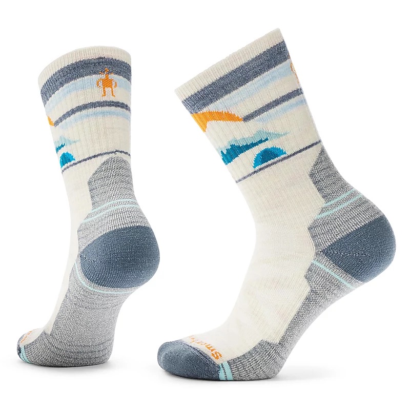 Smartwool Women’s Hike Light Cushion New Pattern Crew Socks Moonbeam