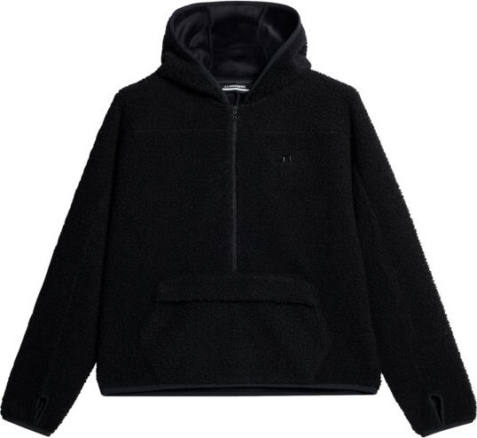 J.Lindeberg Women’s Delise Pile Hoodie Black