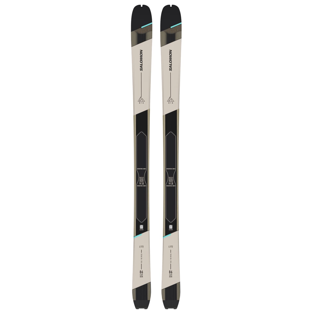 Skis | Women's N MTN 86 Rainy Day / Aruba Blue / Black | Salomon