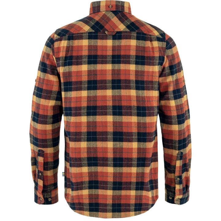 Fjällräven Men's Singi Heavy Flannel Shirt Autumn Leaf-Dark Navy Fjällräven