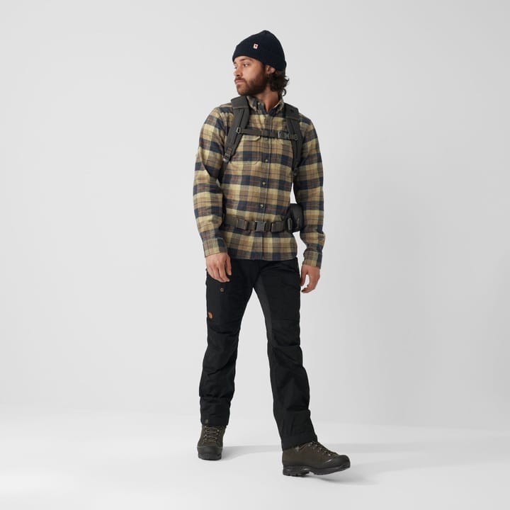 Fjällräven Men's Singi Heavy Flannel Shirt Autumn Leaf-Dark Navy Fjällräven