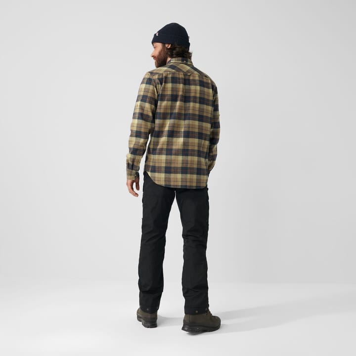 Fjällräven Men's Singi Heavy Flannel Shirt Autumn Leaf-Dark Navy Fjällräven