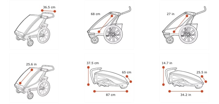 Thule Chariot Cross1 Majolica Blue Thule