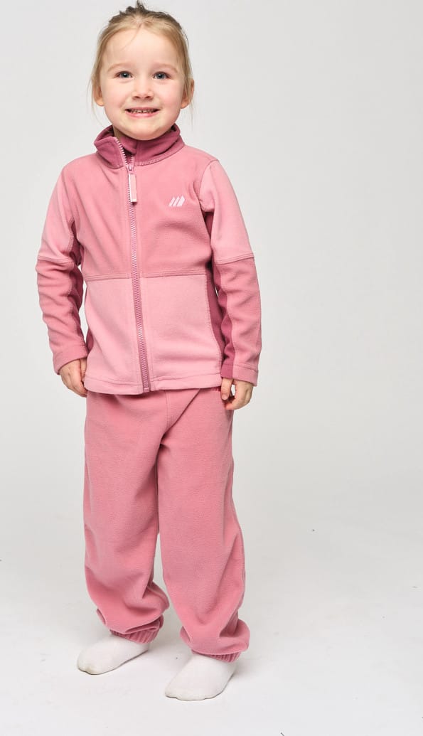 Skogstad Kids' Fongen Microfleece Set Wild Rose Skogstad