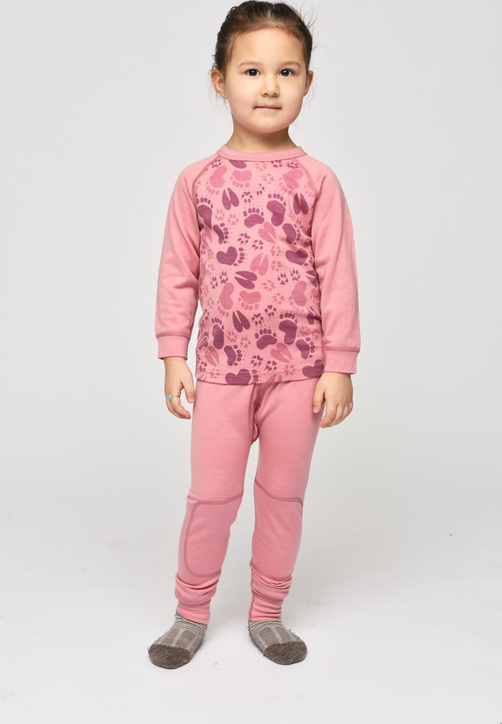 Skogstad Kids' Loppa Merinoull Set Wild Rose Skogstad