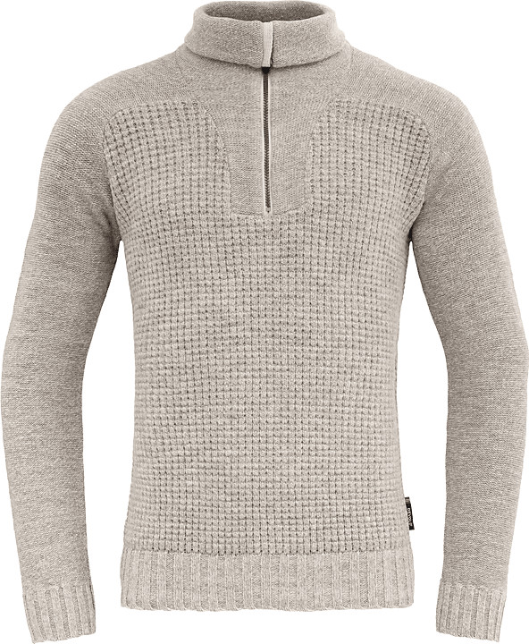 Devold Men’s Bispen Wool Zip Neck Grey Melange