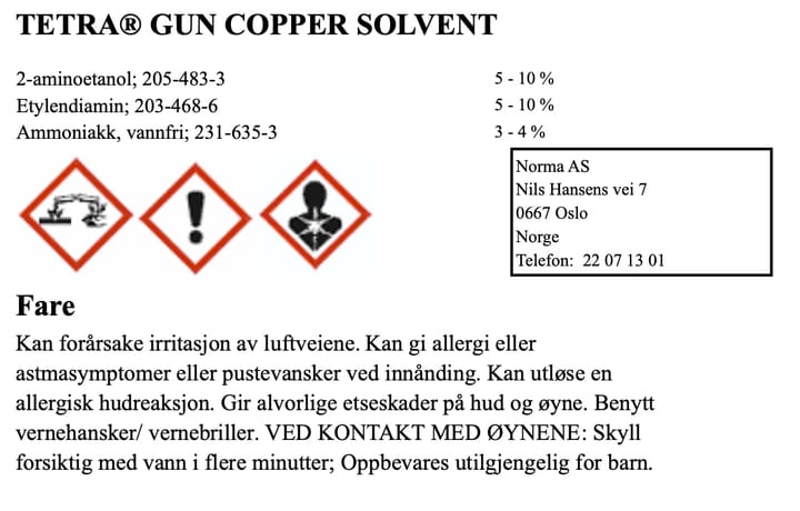 TetraGun Copper Solvent 118ml TetraGun