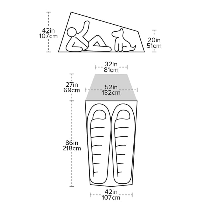 Big Agnes Fly Creek HV UL2 Bikepack Solution Dye Orange Big Agnes