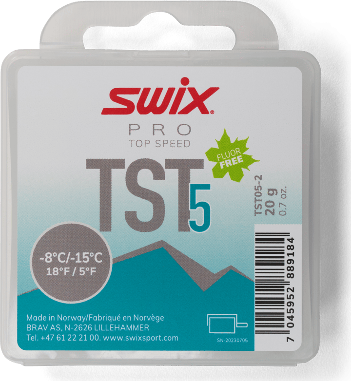 Swix TS5 Turbo Turquoise, -8 °C/-15°C, 20g Nocolor Swix