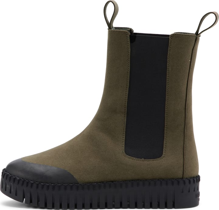 Ilse Jacobsen Women's Tulip Long Chelsea Boot Deep Olive Black Ilse Jacobsen