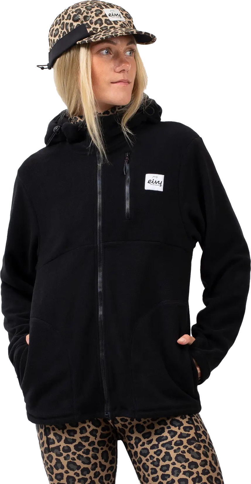 Eivy Women’s Techlight Ziphood Fleece Black