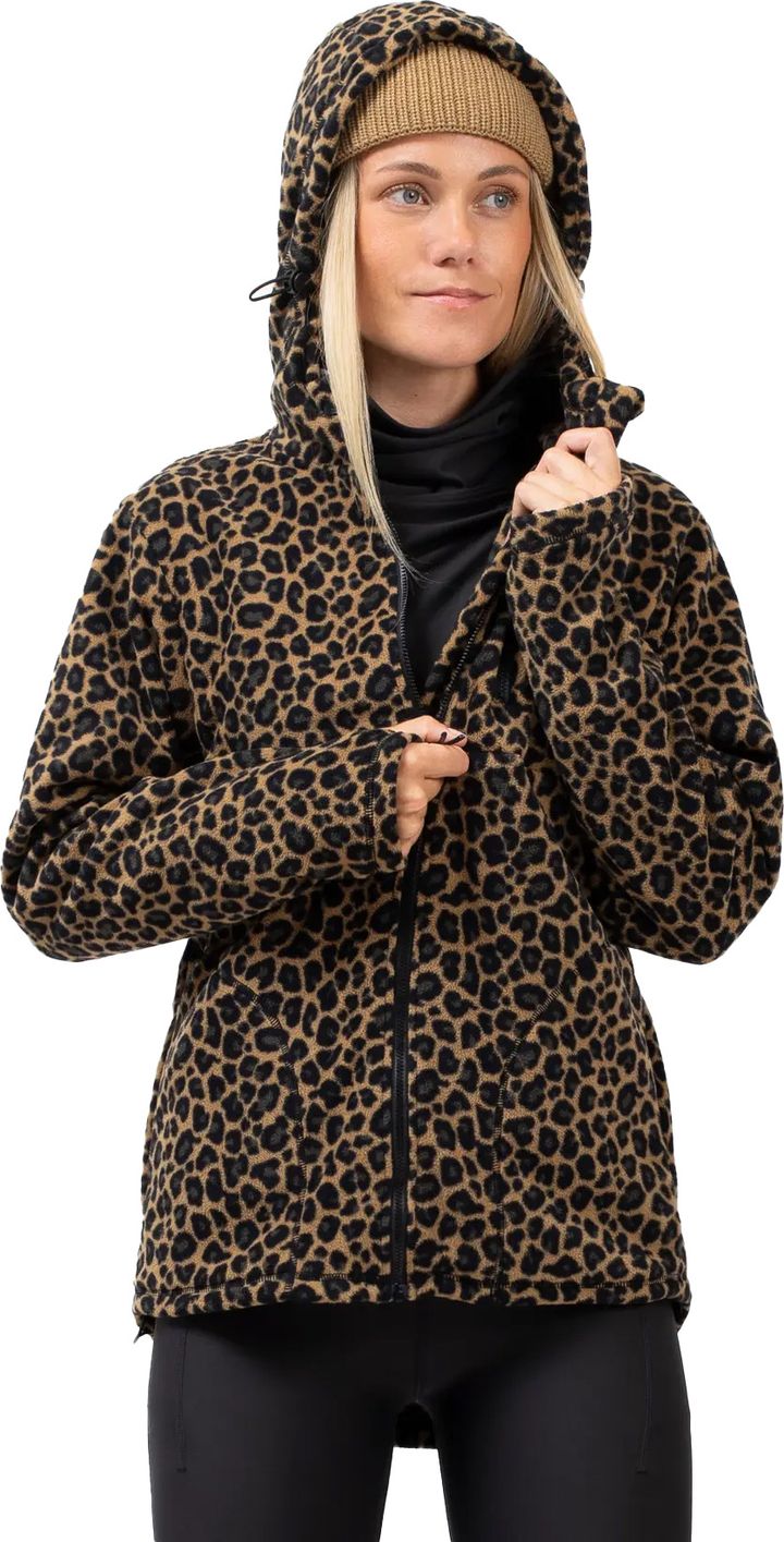 Eivy Women's Techlight Ziphood Fleece Leopard Eivy