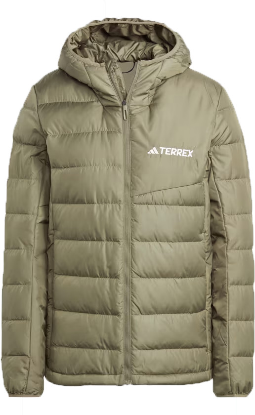 Adidas Women's Terrex Multi Light Down Jacket Olive Strata, M