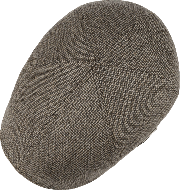 Stetson Men's Texas Fine Herringbone Flat Cap Sand/Black Stetson