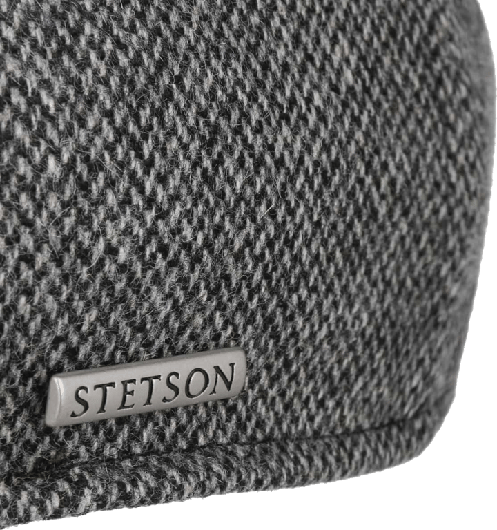 Stetson Men's Texas Fine Herringbone Flat Cap Antracite Stetson