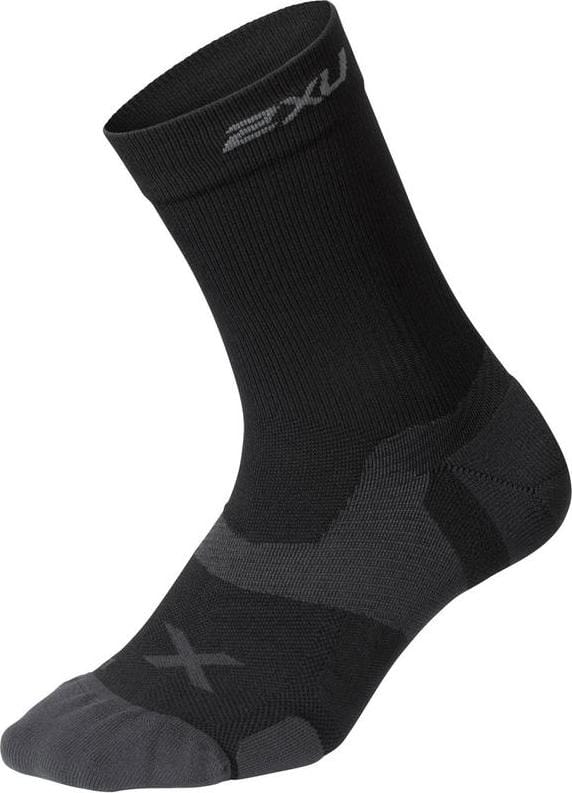 2XU Vectr Cushion Crew Socks Black/Titanium