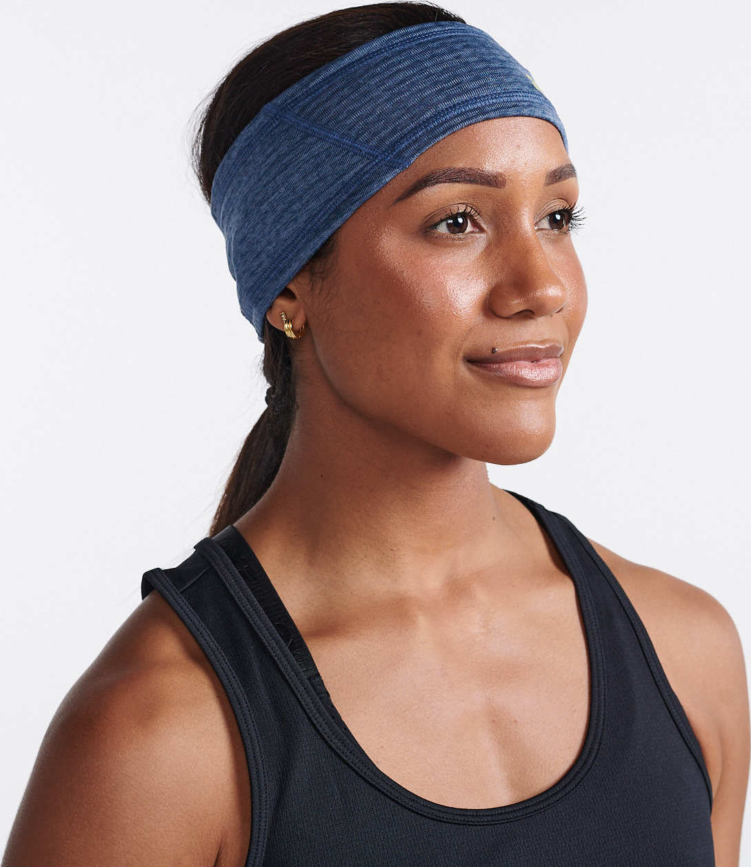 2XU Ignition Headband Indigo/Halogen Reflective