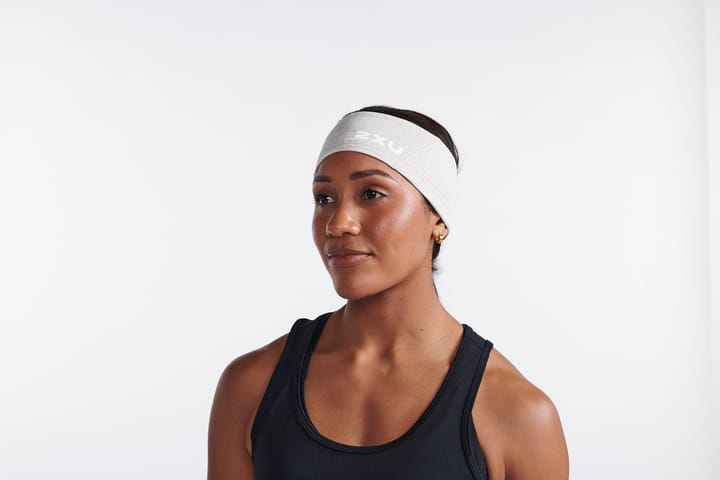 2XU Ignition Headband Moon/White Reflective 2XU