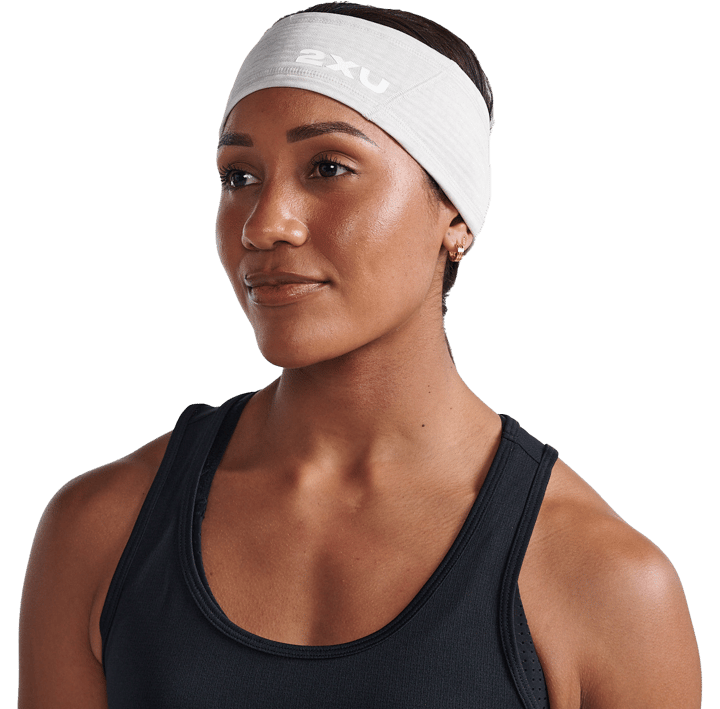 2XU Ignition Headband Moon/White Reflective 2XU