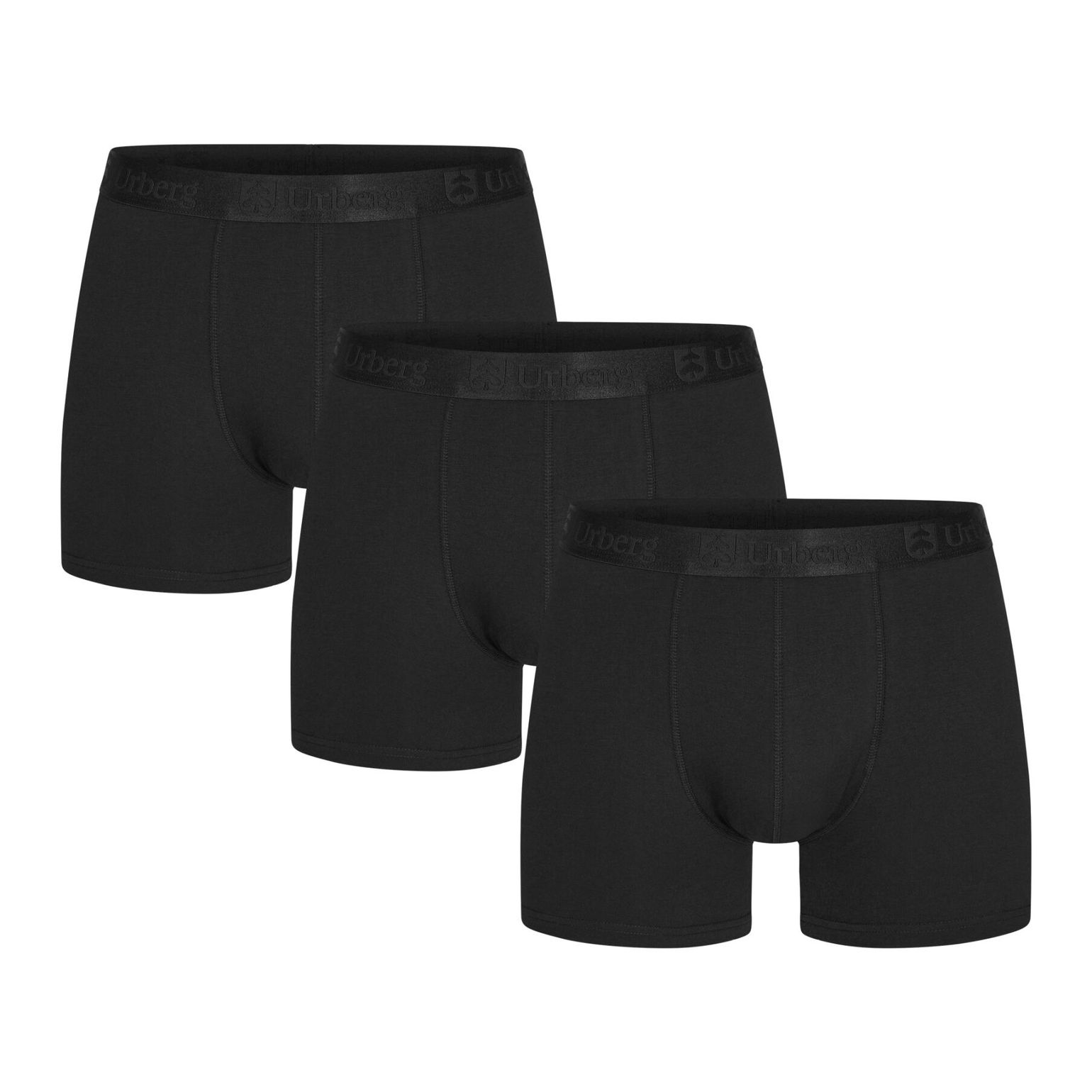 Urberg Men's Isane 3-pack Bamboo Boxers Black Beauty