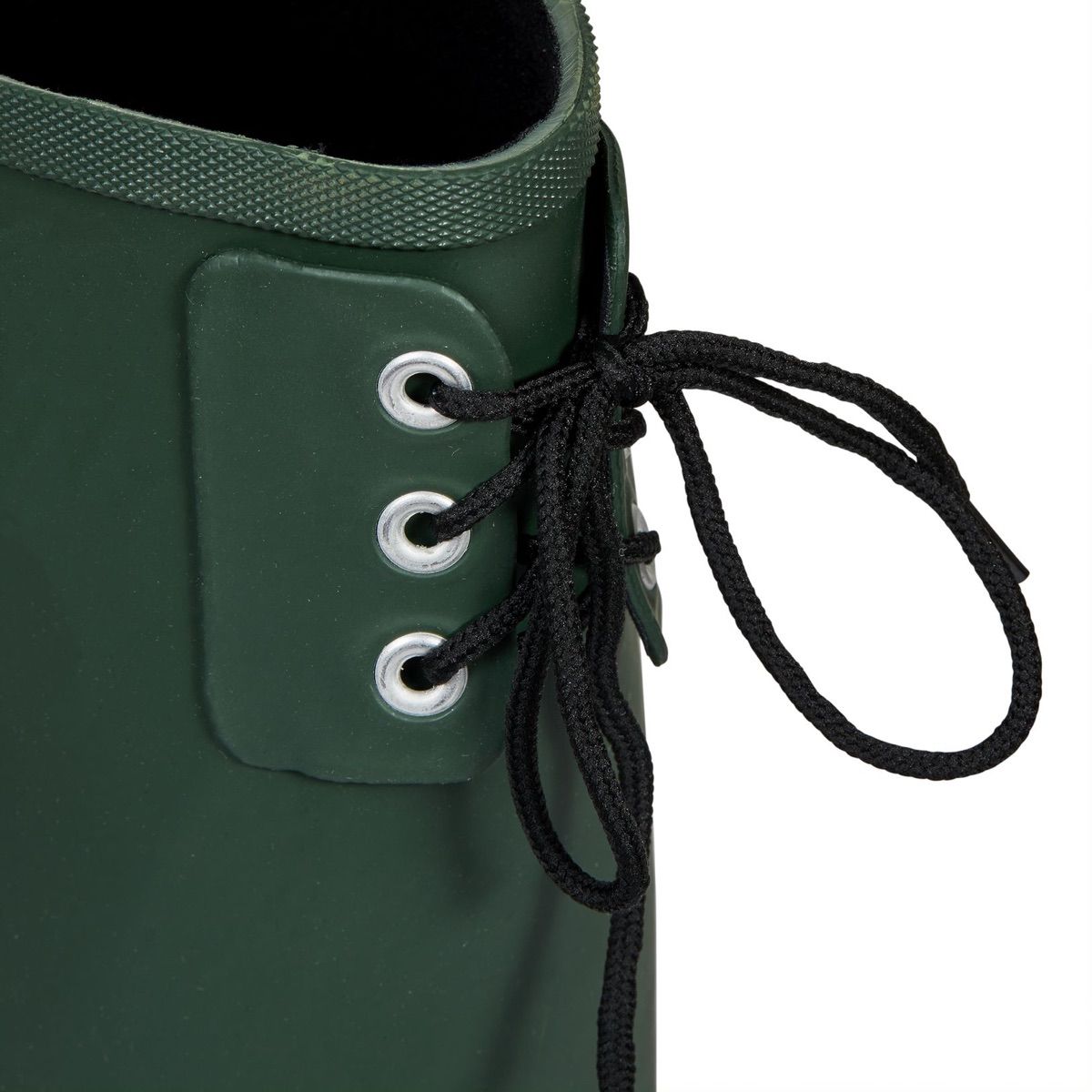 Green lace cheap up rubber boots