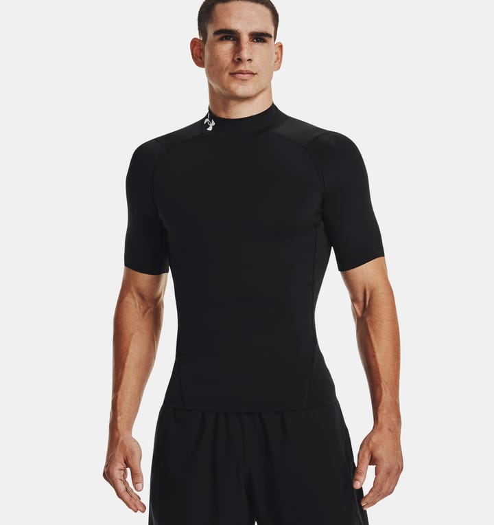 Under Armour Men's HeatGear Compression Mock Short Sleeve Black/White Under Armour