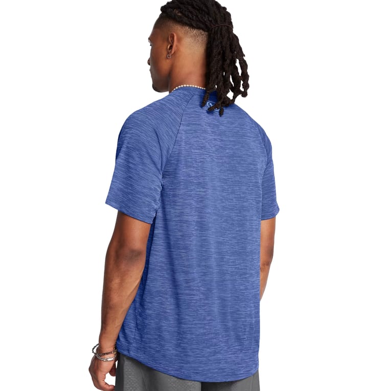 Under Armour Men's UA Tech Textured Short Sleeve Tech Blue Under Armour