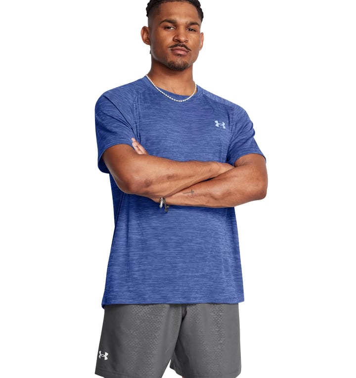 Under Armour Men's UA Tech Textured Short Sleeve Tech Blue Under Armour