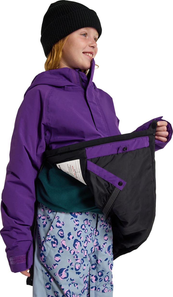 Burton Kids Frostner Anorak Imperial Purple/true Black Burton