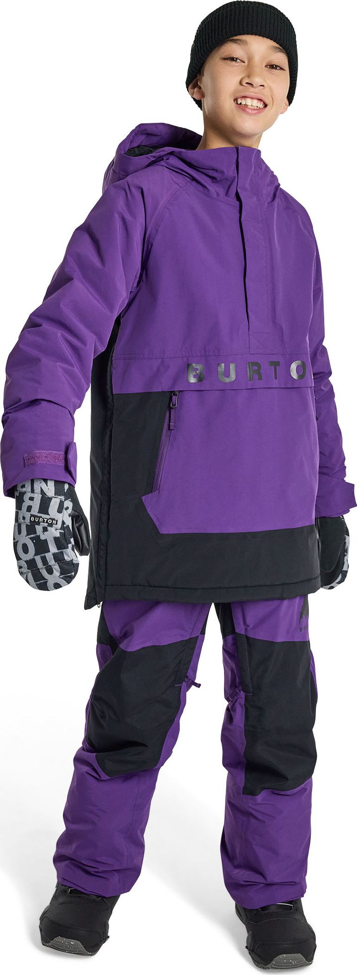 Burton Kids Frostner Anorak Imperial Purple/true Black Burton