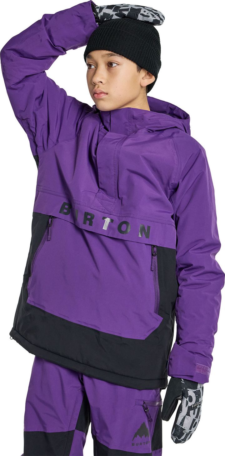 Burton Kids Frostner Anorak Imperial Purple/true Black Burton