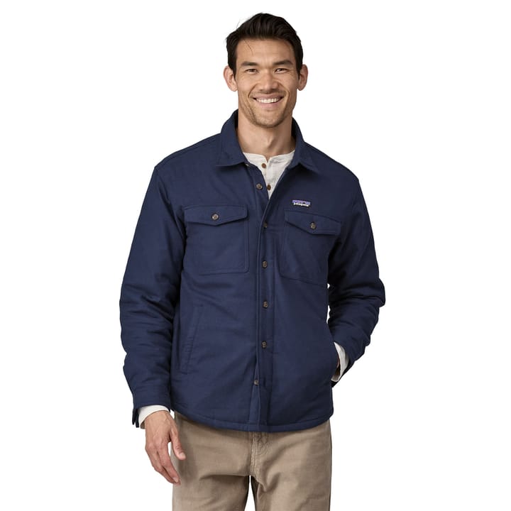 Patagonia Men's Lw Insulated Fjord Flannel Shirt New Navy Patagonia