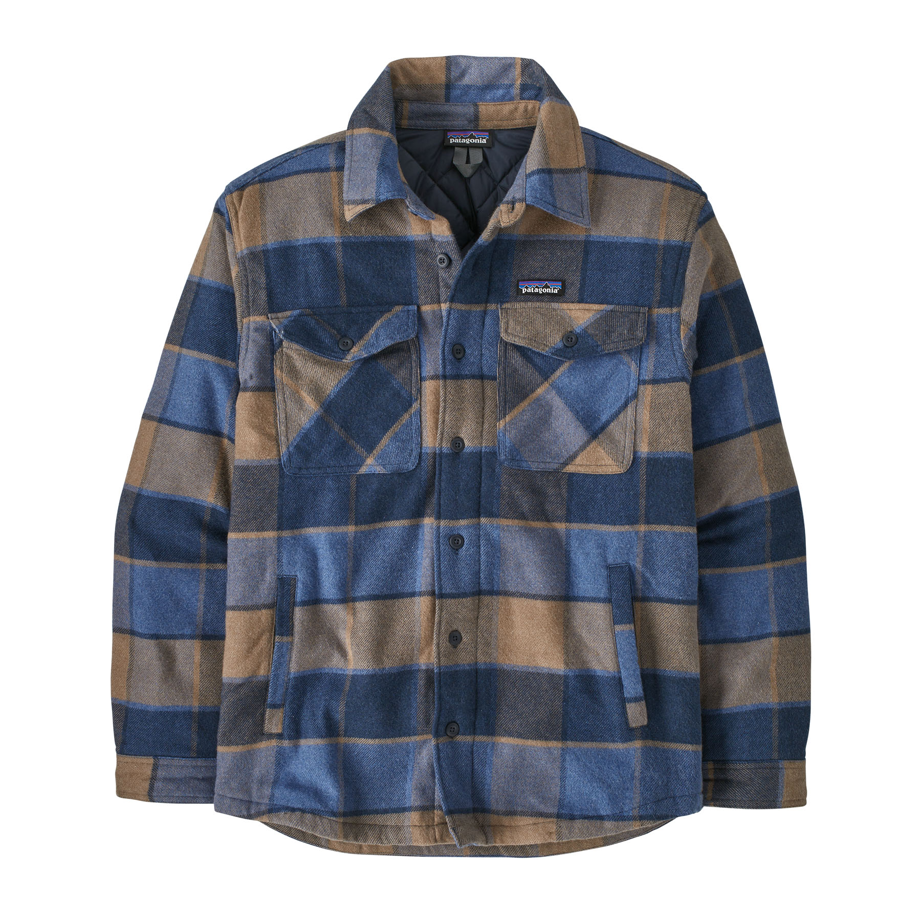 Patagonia Men’s Lw Insulated Fjord Flannel Shirt William: Smolder Blue