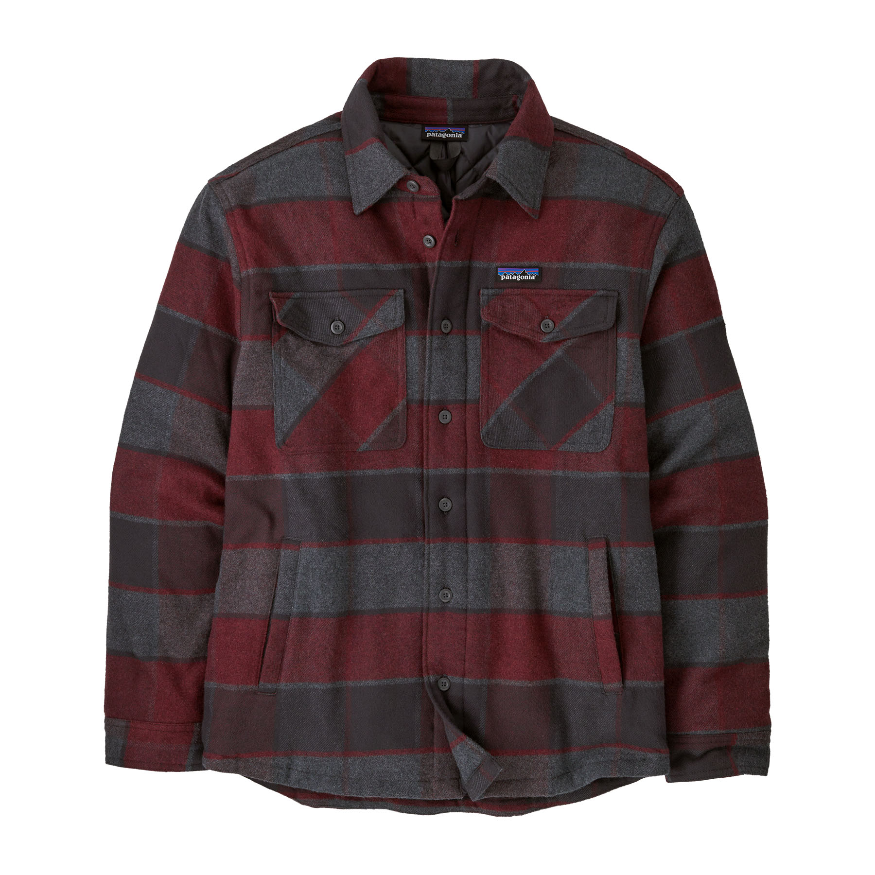 Patagonia Men’s Lw Insulated Fjord Flannel Shirt William: Ink Black