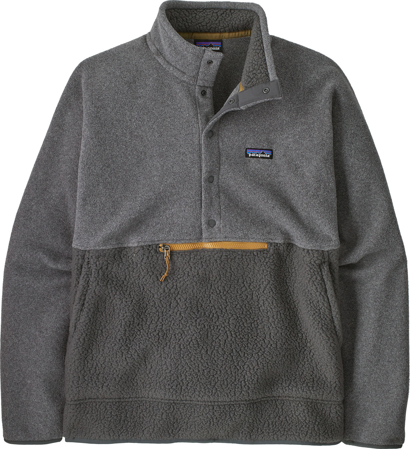 Patagonia Men's Retro Pile 1/2 Snap  Forge Grey, S