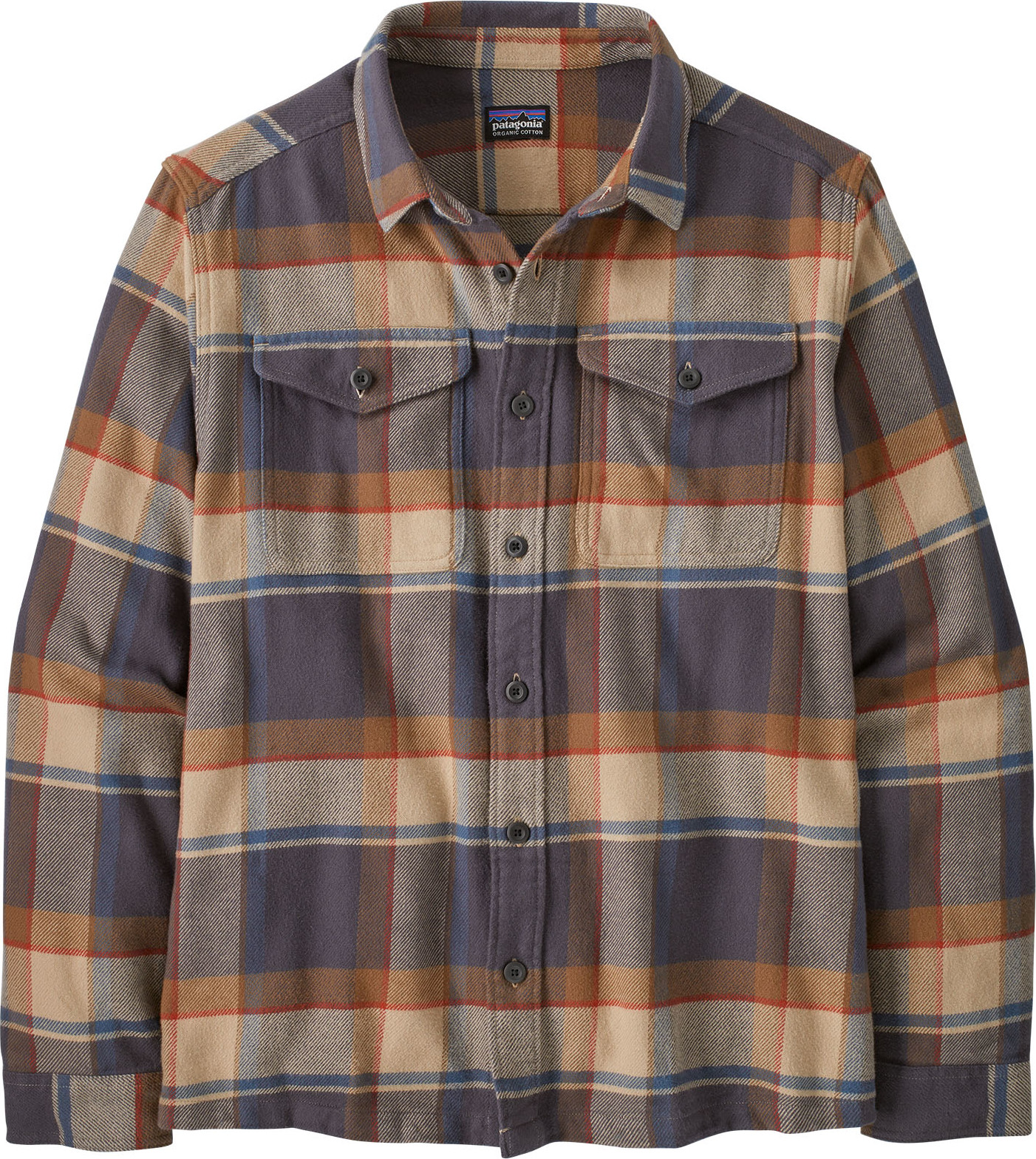 Patagonia Men’s Fjord Flannel Shirt Sunrise Ridge/Forge Grey