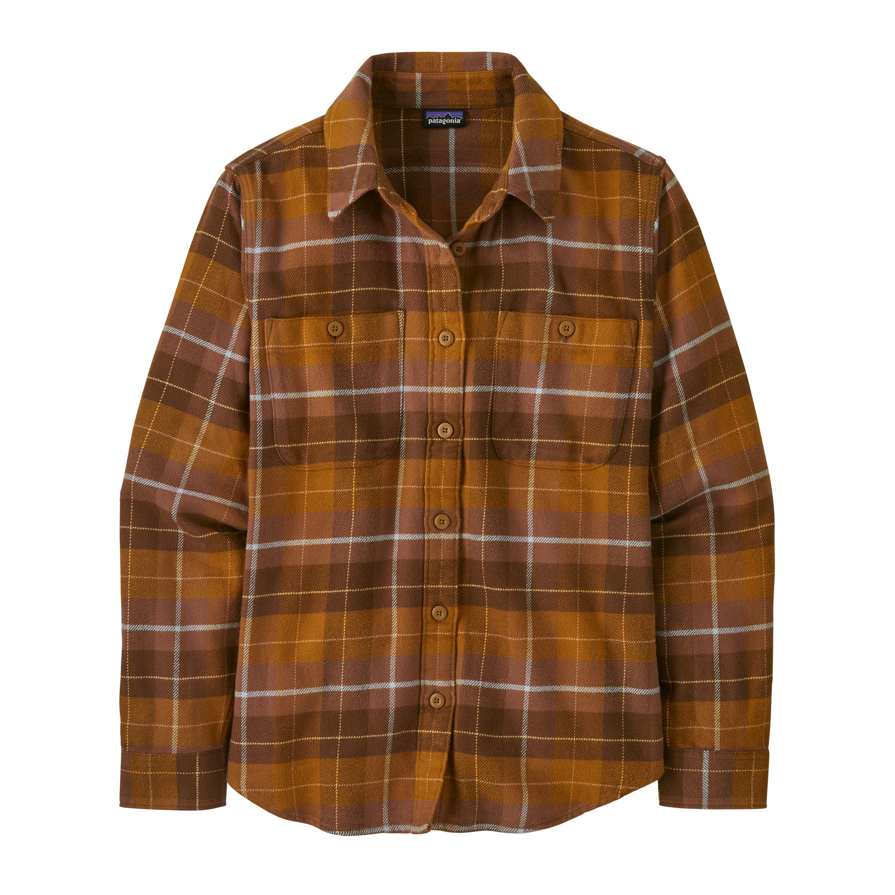 Patagonia Women’s Fjord Flannel Shirt Happy Camper/Shelter Brown