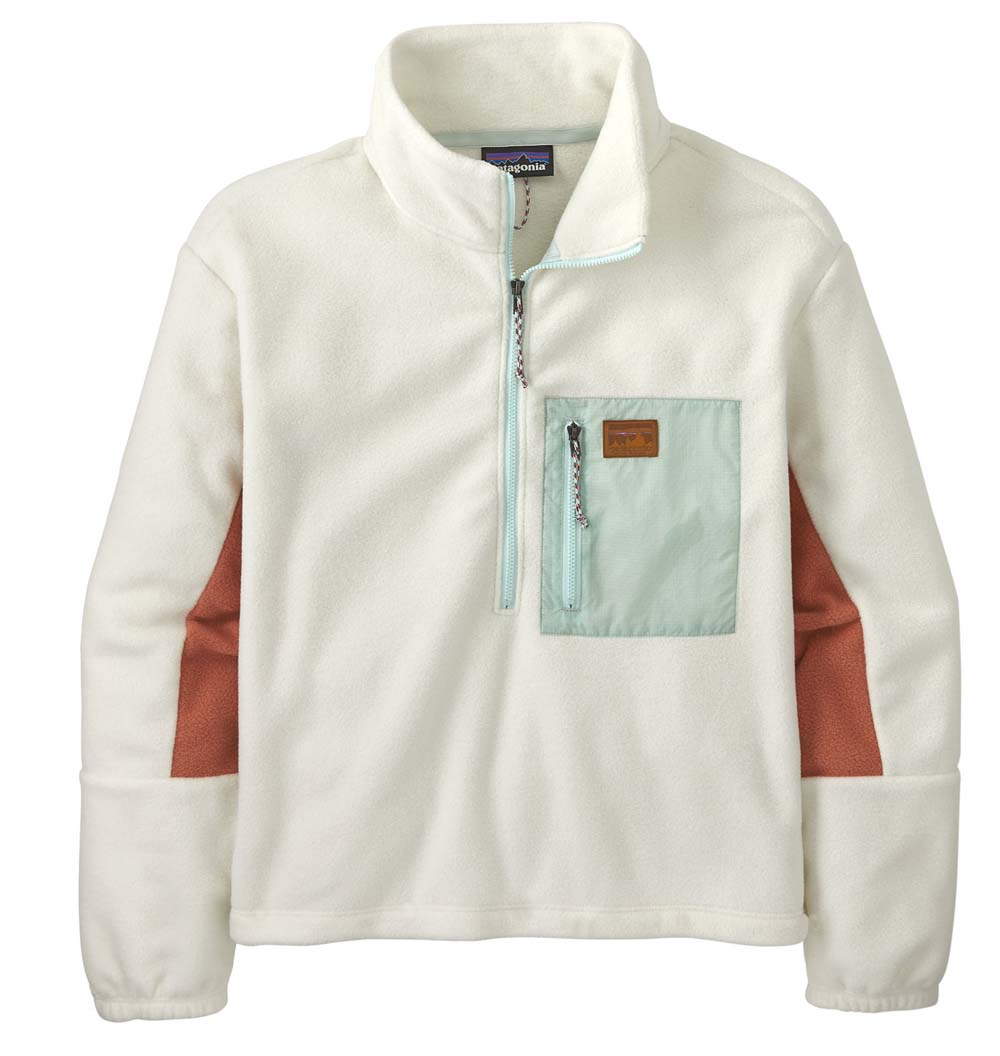 Patagonia Women’s Microdini 1/2 Zip Pull Over Birch White