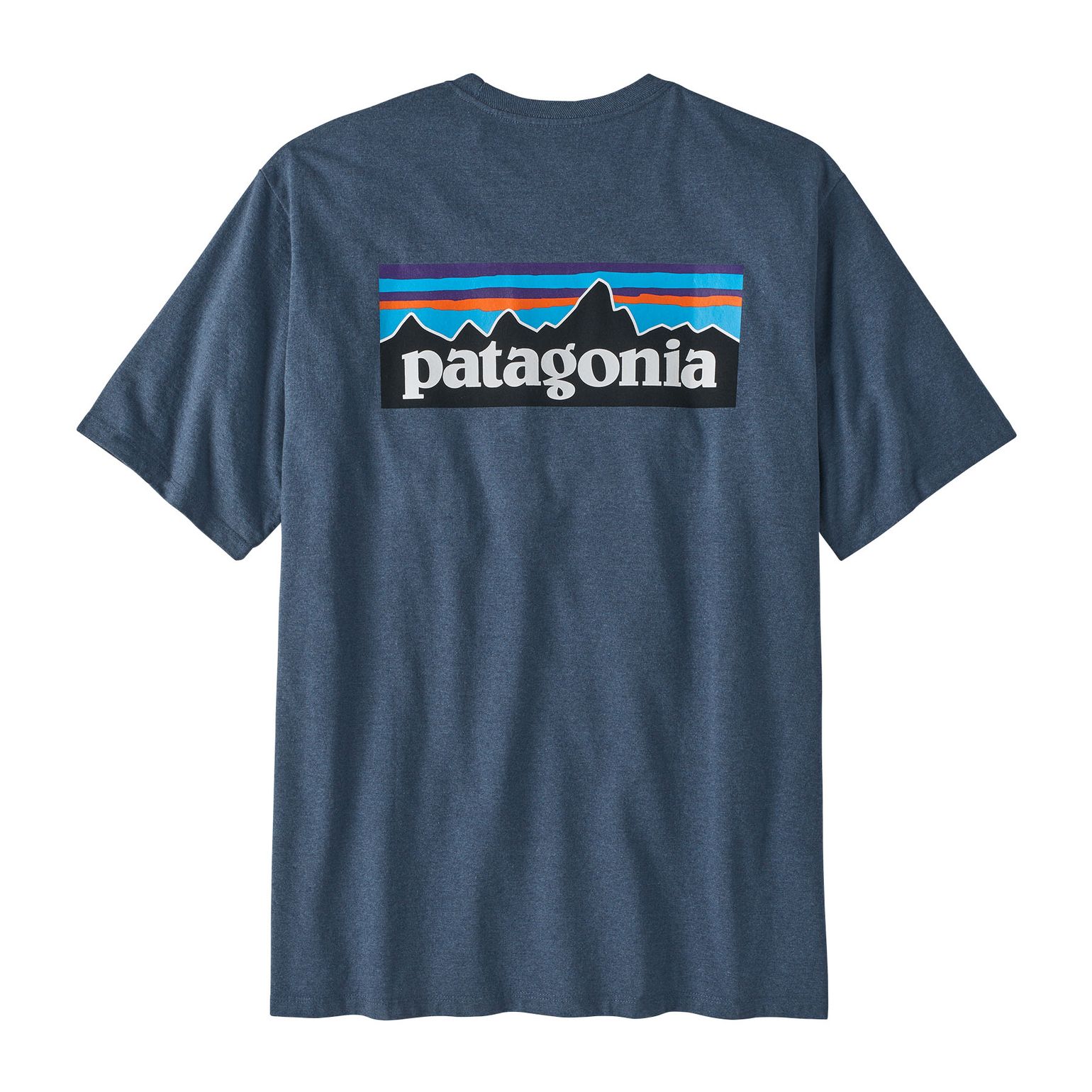 Patagonia Men's P-6 Logo Responsibili-Tee Utility Blue