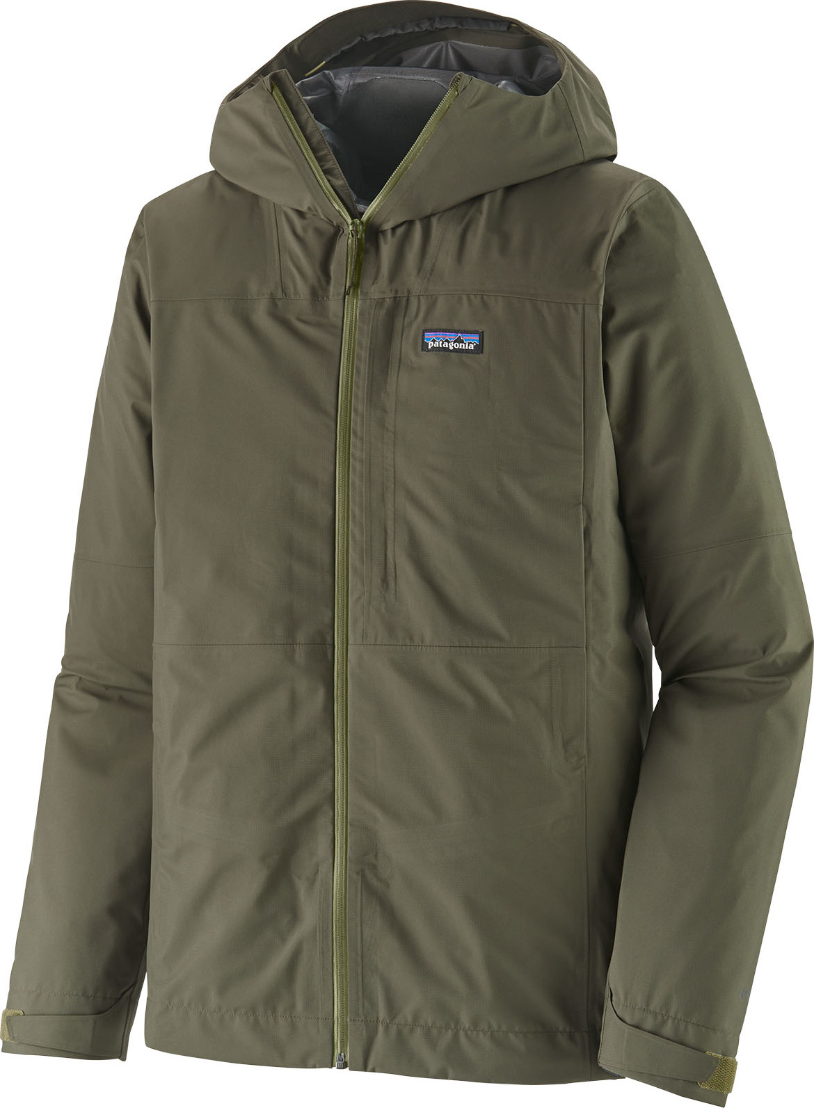 Patagonia Men's Boulder Fork Rain Jacket Basin Green, L