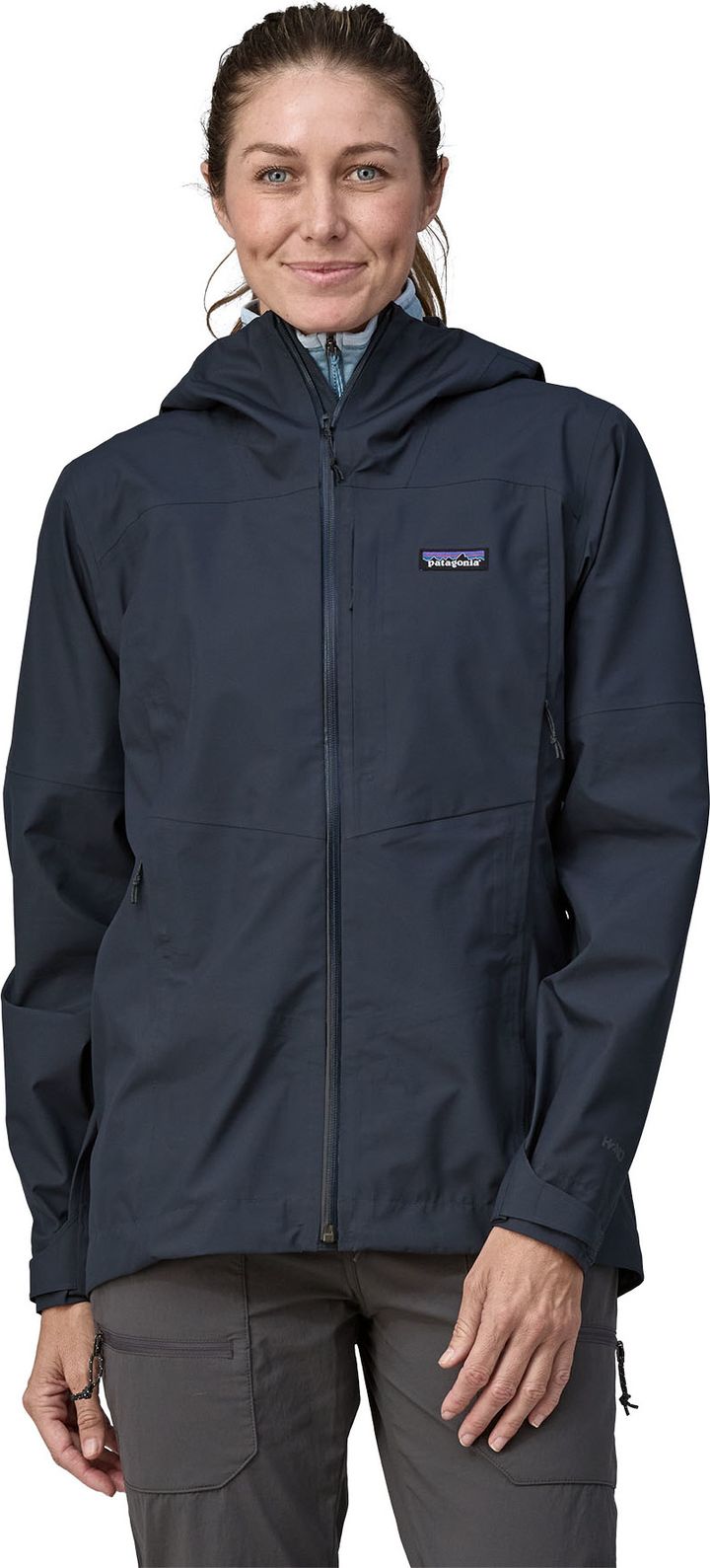 Patagonia Women's Boulder Fork Rain Jacket Smolder Blue Patagonia