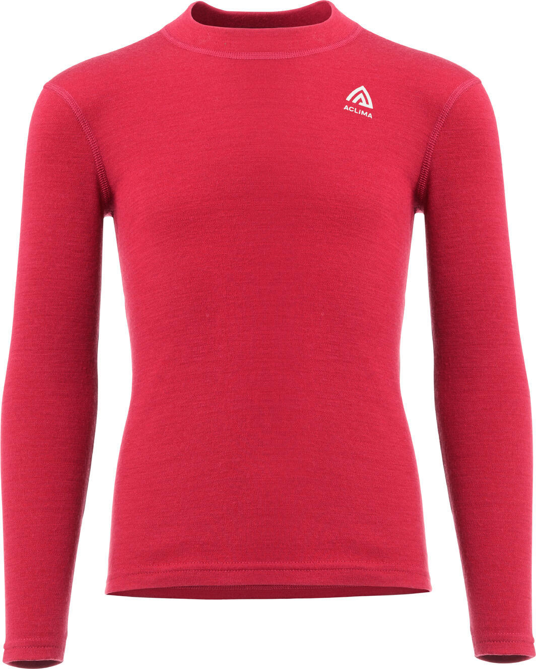 Aclima Warmwool Shirt Crew Neck Children Jester Red/Beige Melange