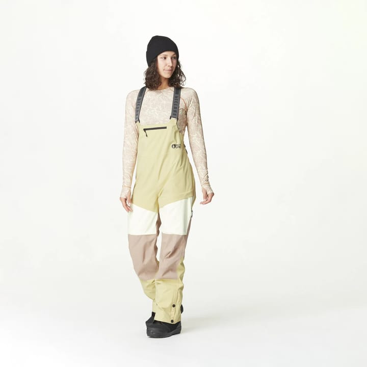 Picture Organic Clothing Women's Elwy Bib Pants Hemp Roebuck Lime Cream Picture Organic Clothing