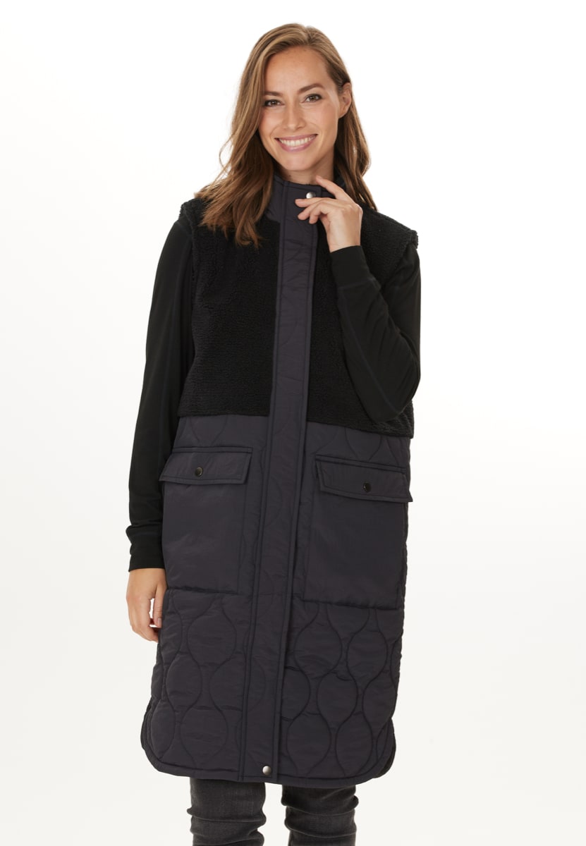 Weather Report Hollie W Long Phantom Quilted Vest